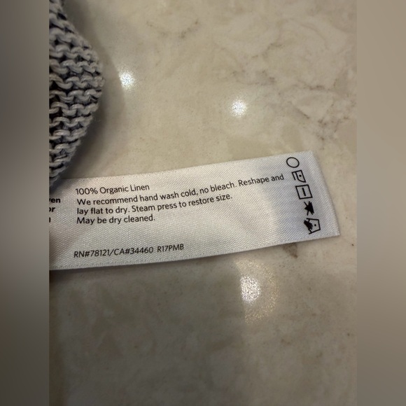 NWOT Eileen Fisher Large 100% organic linen sweater - Picture 7 of 9